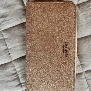 Kate Spade Gold Glitter Wallet